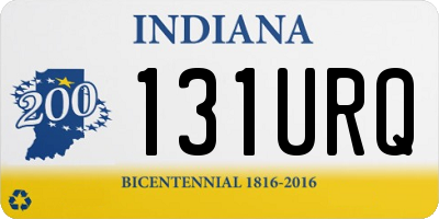 IN license plate 131URQ