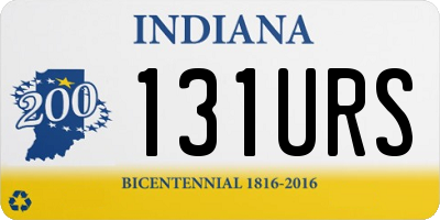 IN license plate 131URS