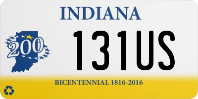 IN license plate 131US