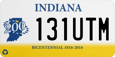 IN license plate 131UTM