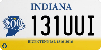 IN license plate 131UUI