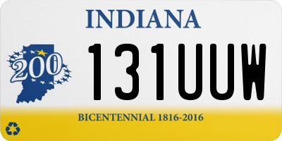 IN license plate 131UUW