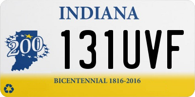 IN license plate 131UVF