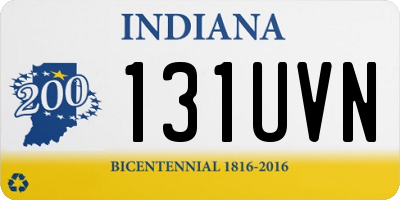 IN license plate 131UVN