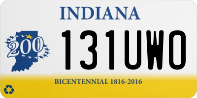IN license plate 131UWO