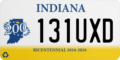 IN license plate 131UXD
