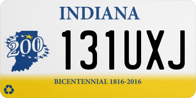 IN license plate 131UXJ