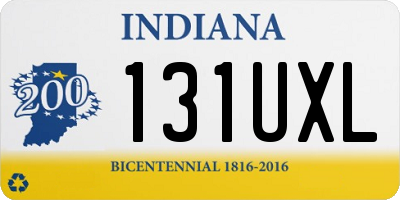 IN license plate 131UXL