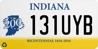 IN license plate 131UYB
