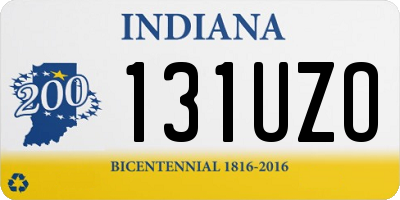 IN license plate 131UZO