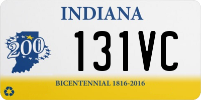 IN license plate 131VC