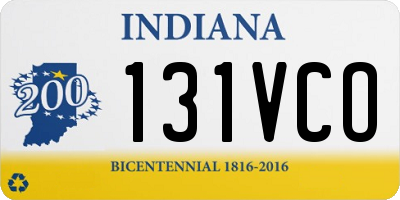 IN license plate 131VCO