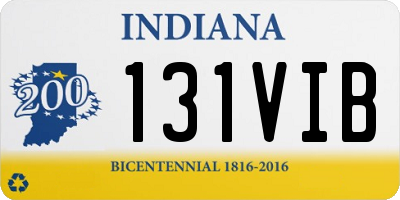 IN license plate 131VIB