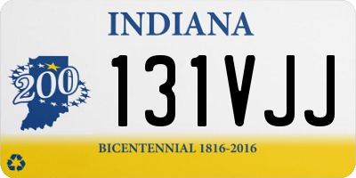 IN license plate 131VJJ