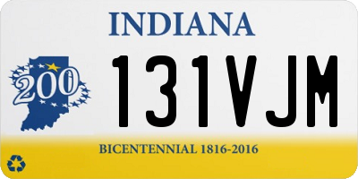 IN license plate 131VJM