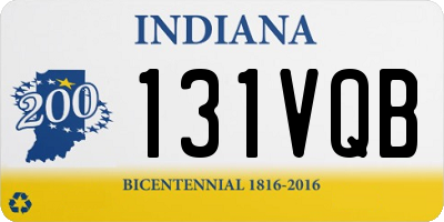 IN license plate 131VQB