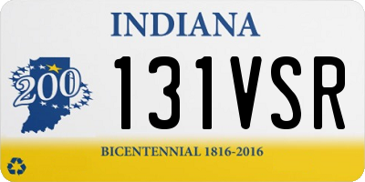 IN license plate 131VSR