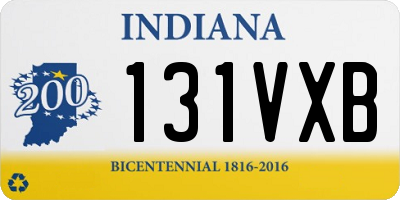 IN license plate 131VXB