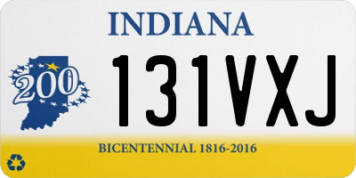 IN license plate 131VXJ