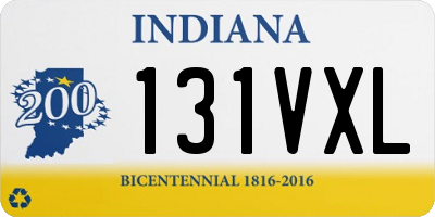 IN license plate 131VXL