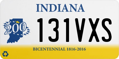 IN license plate 131VXS