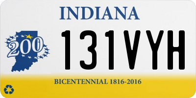 IN license plate 131VYH