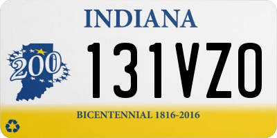IN license plate 131VZO