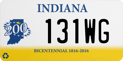 IN license plate 131WG