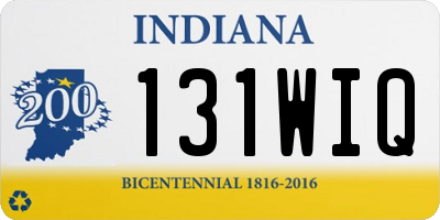 IN license plate 131WIQ