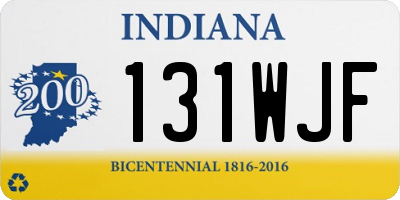 IN license plate 131WJF