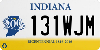 IN license plate 131WJM
