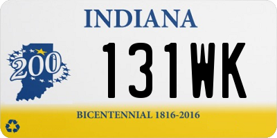 IN license plate 131WK