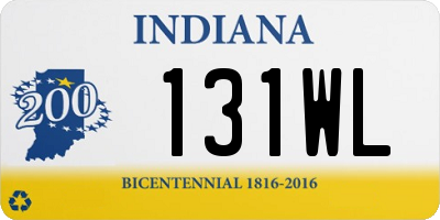 IN license plate 131WL
