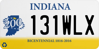 IN license plate 131WLX