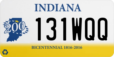 IN license plate 131WQQ