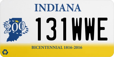 IN license plate 131WWE