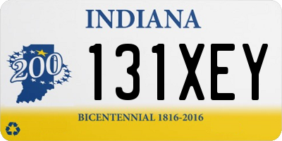 IN license plate 131XEY