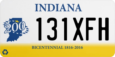 IN license plate 131XFH