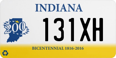 IN license plate 131XH