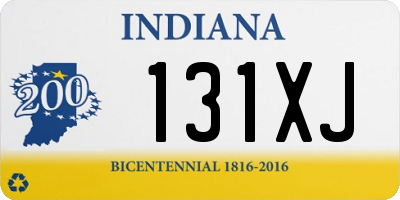 IN license plate 131XJ