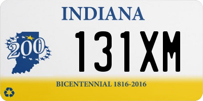 IN license plate 131XM