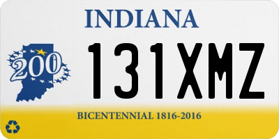 IN license plate 131XMZ