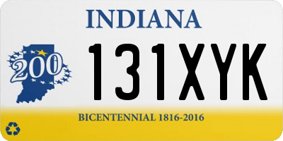 IN license plate 131XYK