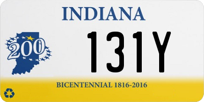 IN license plate 131Y