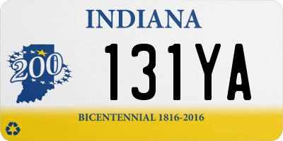 IN license plate 131YA