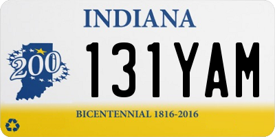 IN license plate 131YAM
