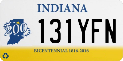IN license plate 131YFN