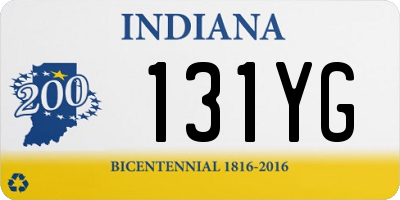 IN license plate 131YG