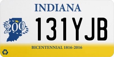 IN license plate 131YJB