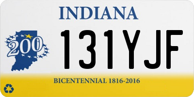 IN license plate 131YJF